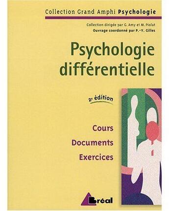 Couverture du livre « Psychologie différentielle » de  aux éditions Breal