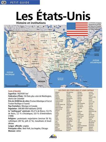 Couverture du livre « Les États-Unis » de  aux éditions Aedis