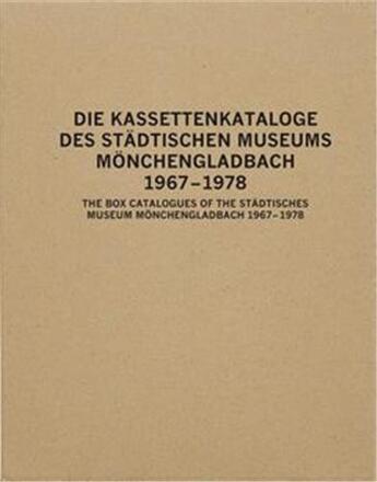 Couverture du livre « The box catalogues of the stadtisches museum monchengladbach 1967-78 /anglais/allemand » de Titz Susanne/Rennert aux éditions Walther Konig