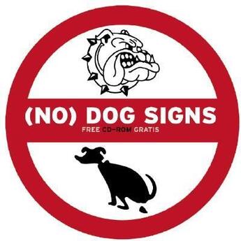 Couverture du livre « (no) dog signs » de  aux éditions Pepin Press
