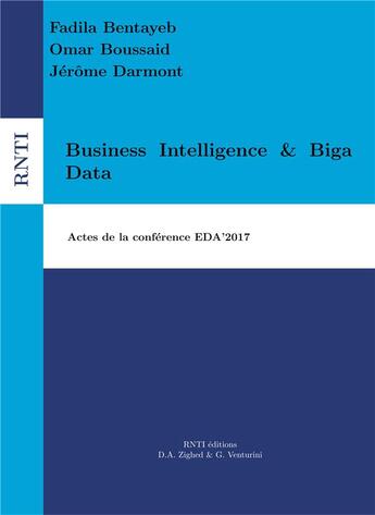 Couverture du livre « Business intelligence & big data - actes eda 2017 - illustrations, couleur » de Darmont Jerome aux éditions Rnti