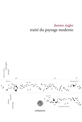 Couverture du livre « Traite du paysage moderne » de Damien Ziegler aux éditions Otrante