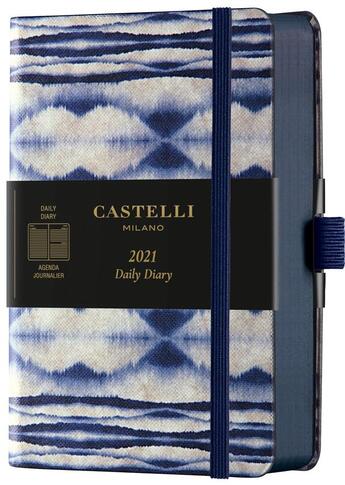 Couverture du livre « Agenda journalier poche shibori mist » de Castelli aux éditions Castelli Milano