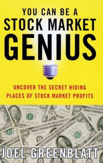 Couverture du livre « You Can Be a Stock Market Genius » de Joel Greenblatt aux éditions Touchstone