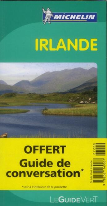 Couverture du livre « Le guide vert ; Irlande (édition 2012) » de Collectif Michelin aux éditions Michelin