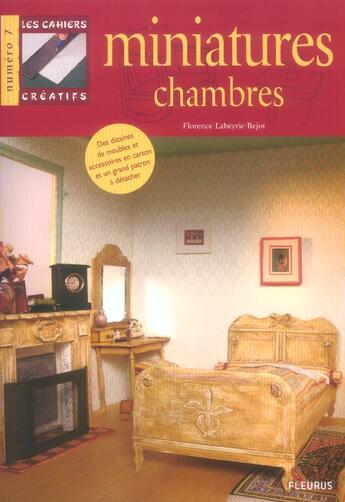 Couverture du livre « Miniatures ; chambres » de Labeyrie-Bejot F. aux éditions Mango