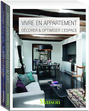 Couverture du livre « Vivre en appartement ; décorer et optimiser l'espace ; coffret » de  aux éditions Glenat