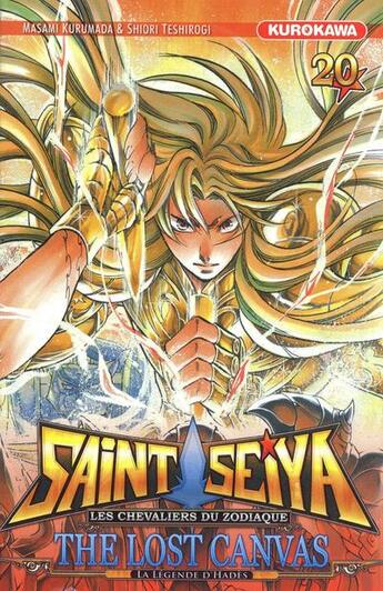 Couverture du livre « Saint Seiya - the lost Canvas ; la légende d'Hadès Tome 20 » de Masami Kurumada et Shiori Teshirogi aux éditions Kurokawa