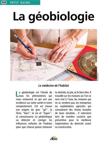 Couverture du livre « La géobiologie » de  aux éditions Aedis