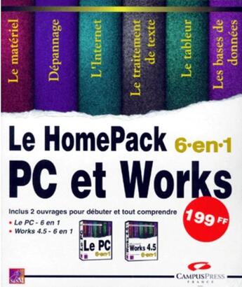 Couverture du livre « Le home pack 6-en-1 ; le PC et Works 4.5 » de Burke et Bucki et Calabria aux éditions Campuspress