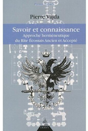 Couverture du livre « Savoir et connaissance » de Pierre Vajda aux éditions Dervy