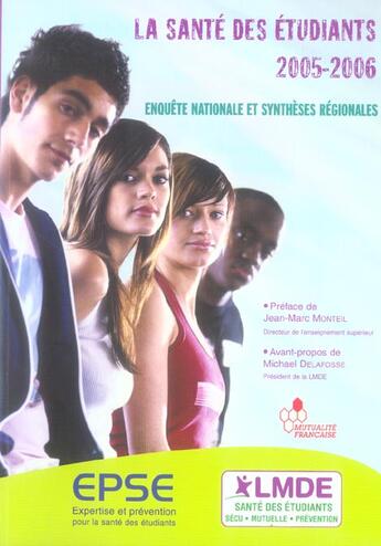 Couverture du livre « La santé des étudiants 2005/2006 » de Lmde aux éditions Rue Des Ecoles