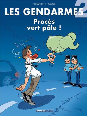 Couverture du livre « Les gendarmes Tome 2 : procès vert pâle ! » de David Lunven et Jenfevre et Olivier Sulpice aux éditions Bamboo