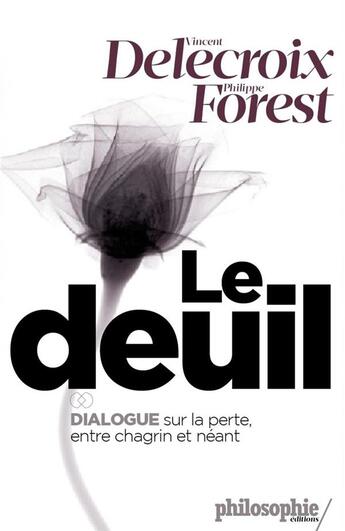 Couverture du livre « Le deuil ; entre le chagrin et le néant, dialogue » de Philippe Forest et Vincent Delecroix aux éditions Philo Revue