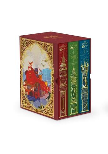 Couverture du livre « HARRY POTTER 1-3 BOX SET ; MINALIMA EDITION » de J. K. Rowling aux éditions Bloomsbury