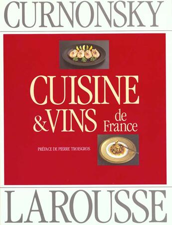 Couverture du livre « Cuisine Et Vins De France » de  aux éditions Larousse