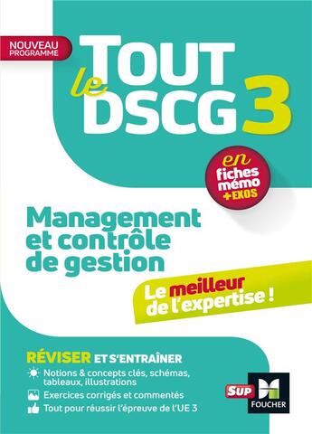 Couverture du livre « Tout le dscg 3 - management et controle de gestion - revision et entrainement » de Torset/Bensimhon aux éditions Foucher