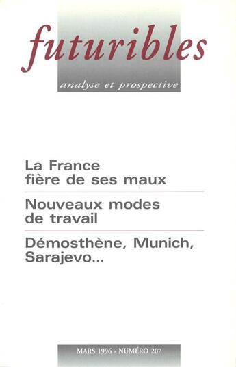 Couverture du livre « Futuribles N.207 » de Futuribles aux éditions Futuribles