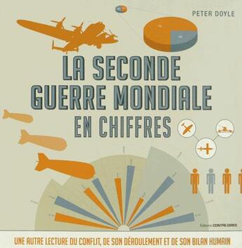 Couverture du livre « La Seconde Guerre mondiale en chiffres » de Peter Doyle aux éditions Contre-dires