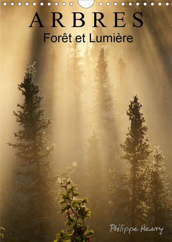 Couverture du livre « Arbres foret et lumiere calendrier mural 2020 din a4 vertical - des arbres dans toute leur bea » de Philippe Henry aux éditions Calvendo