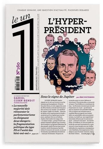 Couverture du livre « LE 1 N.160 ; l'hyper-président » de Le 1 aux éditions Le Un