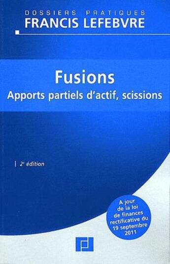 Couverture du livre « Fusions (2e édition) » de  aux éditions Lefebvre