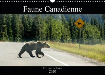 Couverture du livre « Faune canadienne calendrier mural 2020 din a3 horizontal - a la rencontre de la faune oue » de Lebouc Soizic aux éditions Calvendo