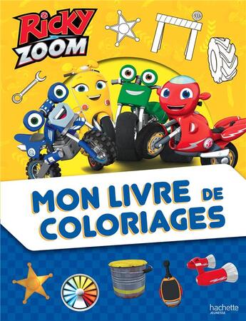 Couverture du livre « Ricky zoom-mon livre de coloriages » de  aux éditions Hachette Jeunesse