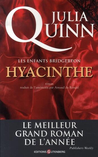 Couverture du livre « Hyacinthe » de Julia Quinn aux éditions Gutenberg