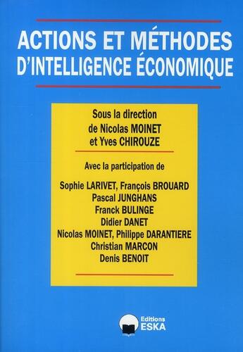 Couverture du livre « Actions et méthodes d'intelligence économique » de  aux éditions Eska