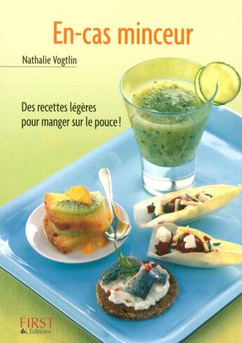 Couverture du livre « En-cas minceur » de Nathalie Vogtlin aux éditions First