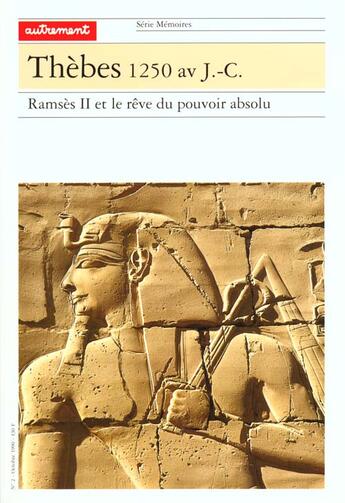 Couverture du livre « Thebes 1250 Av Jc » de Rose-Marie Jouret aux éditions Autrement