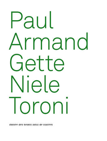 Couverture du livre « Paul Armand Gette Niele Toroni » de Gette Et Toroni aux éditions Burozoique