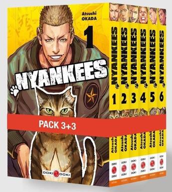 Couverture du livre « Nyankees : coffret Tomes 1 à 6 » de Atsushi Okada aux éditions Bamboo