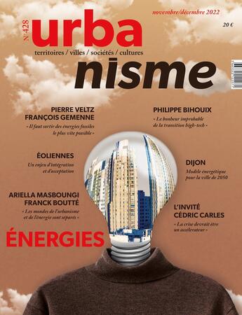 Couverture du livre « Urbanisme n 428 : energies - novembre 2022 » de  aux éditions Revue Urbanisme