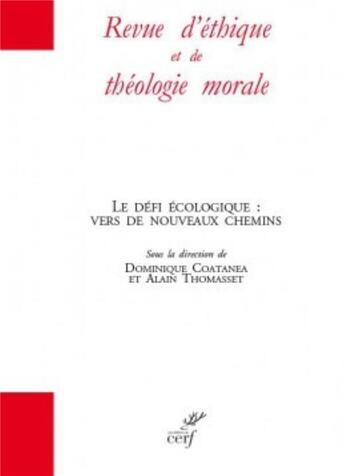 Couverture du livre « Revue d'ethique et de theologie morale hors serie2018 numero 15 » de Collectif Clairefont aux éditions Cerf