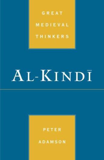 Couverture du livre « Al-Kindi » de Adamson Peter aux éditions Oxford University Press Usa