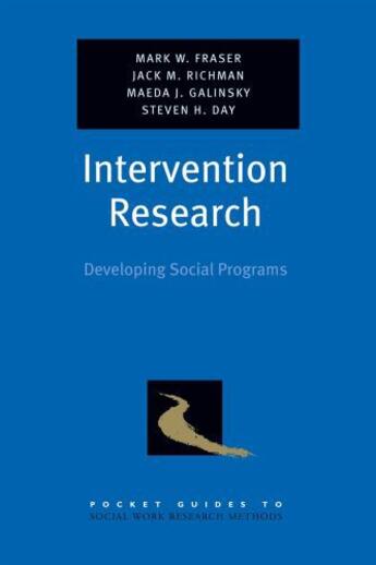 Couverture du livre « Intervention Research: Developing Social Programs » de Day Steven H aux éditions Oxford University Press Usa