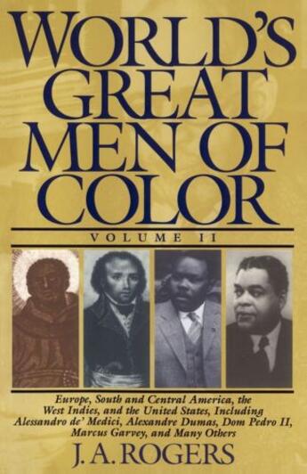 Couverture du livre « World's Great Men of Color, Volume II » de Rogers J A aux éditions Touchstone