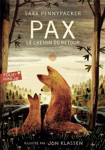 Couverture du livre « Pax, le chemin du retour » de Jon Klassen et Sara Pennypacker aux éditions Gallimard-jeunesse