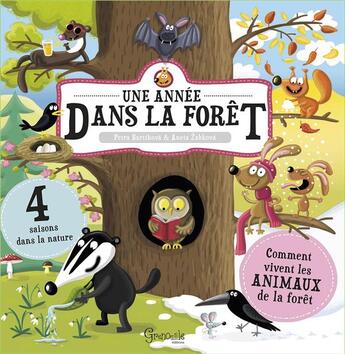 Couverture du livre « Une année dans la forêt » de Bartikova aux éditions Grenouille