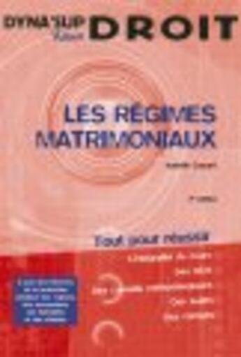 Couverture du livre « Les régimes matrimoniaux (2e édition) » de Isabelle Corpart aux éditions Vuibert