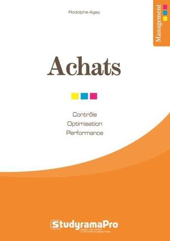 Couverture du livre « Achat » de Rodolphe Agay aux éditions Studyrama