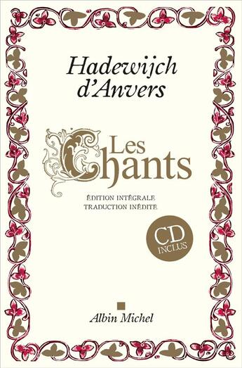 Couverture du livre « Les chants (avec cd) » de D'Anvers/Darras aux éditions Albin Michel