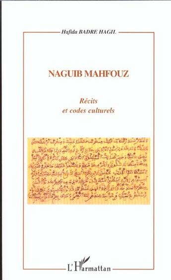 Couverture du livre « Recits et codes culturels » de Badre Hagil aux éditions L'harmattan