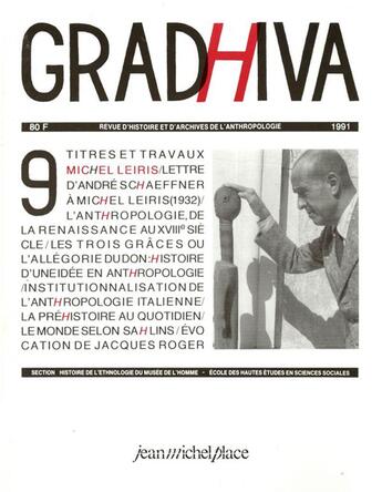 Couverture du livre « Revue Gradhiva n.9 » de Revue Gradhiva aux éditions Nouvelles Editions Place