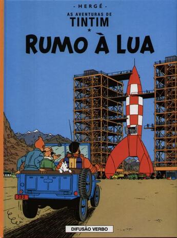Couverture du livre « As aventuras de Tintim t.16 ; rumo à lua » de Herge aux éditions Casterman