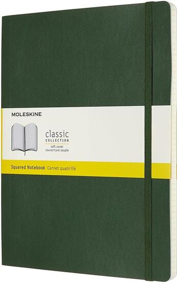 Couverture du livre « Carnet quadrillé XL souple vert myrte » de  aux éditions Moleskine