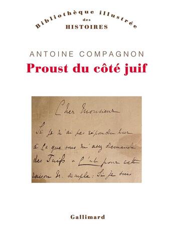 Couverture du livre « Proust du côté juif » de Antoine Compagnon aux éditions Gallimard