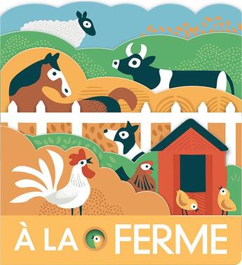 Couverture du livre « À la ferme » de Laura Baker aux éditions Gallimard-jeunesse